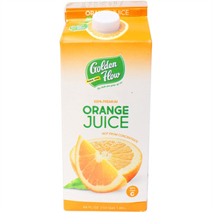 Golden Flow Orange Juice 64 Oz