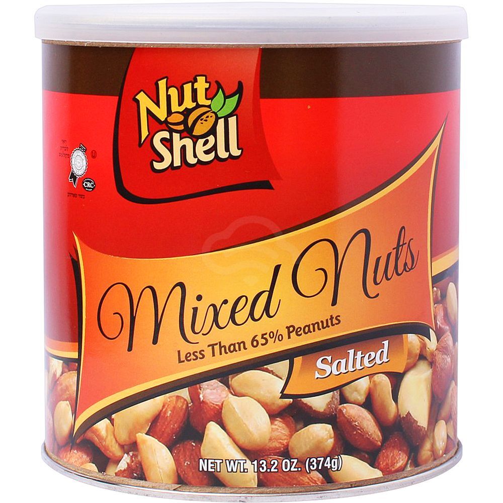 Nut Shell Mixed Nuts Less Then 65% Peanuts Salted , 13.2 OZ