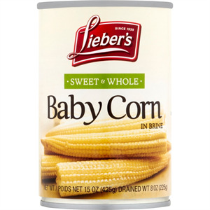 Lieber's Sweet Whole Baby Corn, 15 Oz