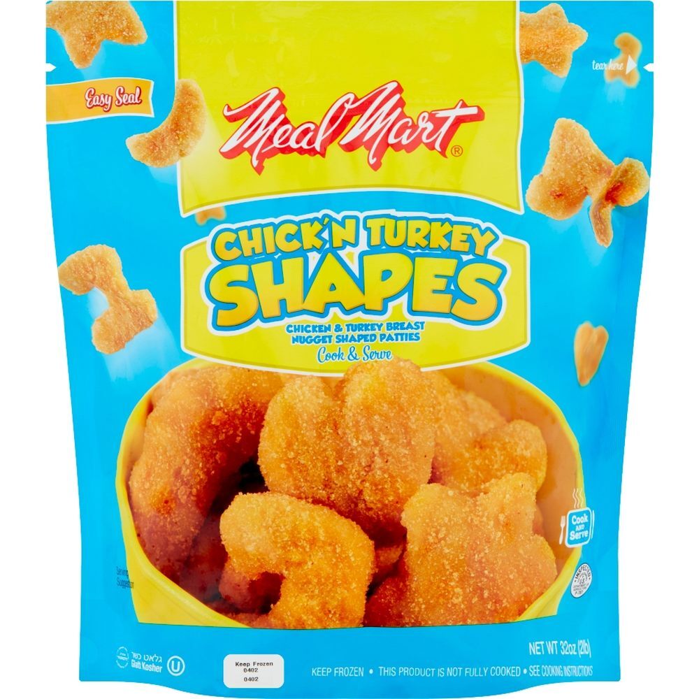Meal Mart Shapes Breaded Chicken Turkey Nuggets, 32 Oz