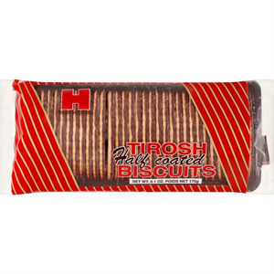 Haddar Tirosh Half Coated Biscuits, 6.1 Oz
