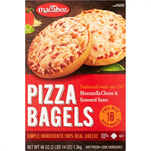 Macabee Pizza Bagels, 18 Pizza Bagels, 46 Oz