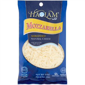 Haolam Shredded Mozzarella Cheese, 8 Oz
