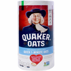 Quaker Oats Quick 1 Minute, 18 Oz