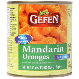 Gefen Whole Mandarin Orange, 11 Oz