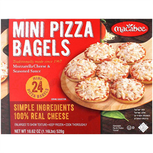 Macabee Mini Pizza Bagel, 24 Pack, 20 Oz