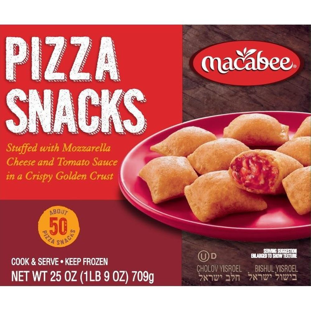 Macabee Pizza Snacks 50 Ct, 25 Oz | Kosher West - Grocery Delivery