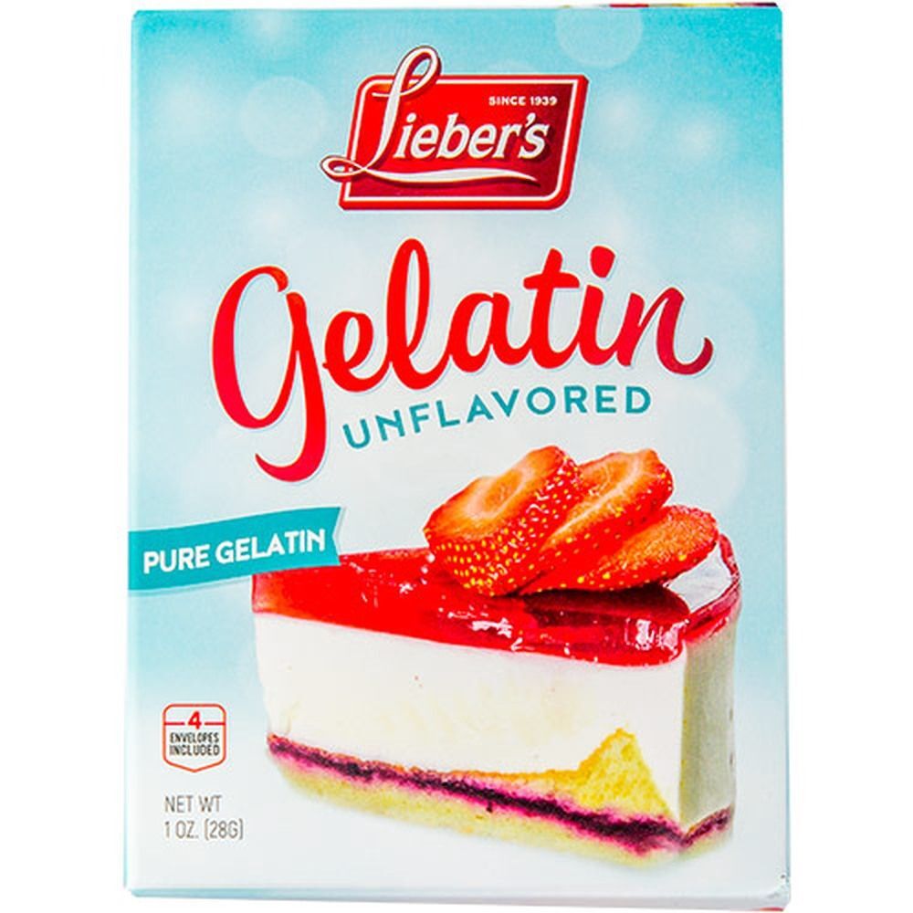 Lieber's Gelatin Unflavored, 1 Oz | Kosher West - Grocery Delivery
