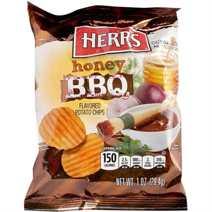 Herr's Potato Chips Honey Bbq, 1 Oz