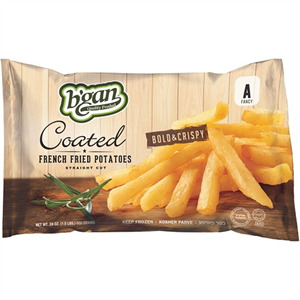 B'gan Crispy Coated Straight Cut French Fried Potatoes, 24 Oz