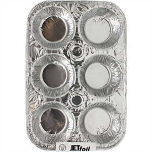 Jetfoil Muffin Aluminum Foil, 4 Ct