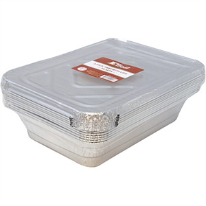 Jet Foil 2.25 Lb Aluminum Pans With Lids, 10Ct Sets