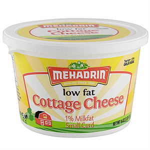 Mehadrin Cottage Cheese Lowfat, 16 Oz