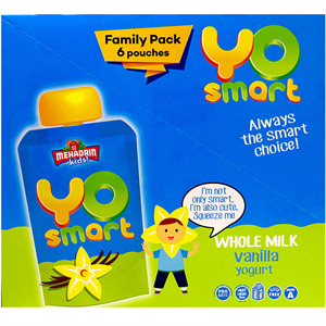 Mehadrin Yo Smart Vanilla Yogurt, 6 Pk