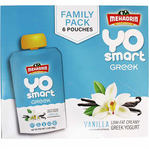 Mehadrin Yo Smart Greek Vanilla Yogurt, 6 Pk