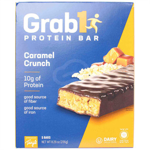 Grab 1  Protein Bar Caramel Crunch Bar, 5 Pk