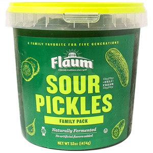 Flaum's Sour Pickles Family Pack, 52 Oz