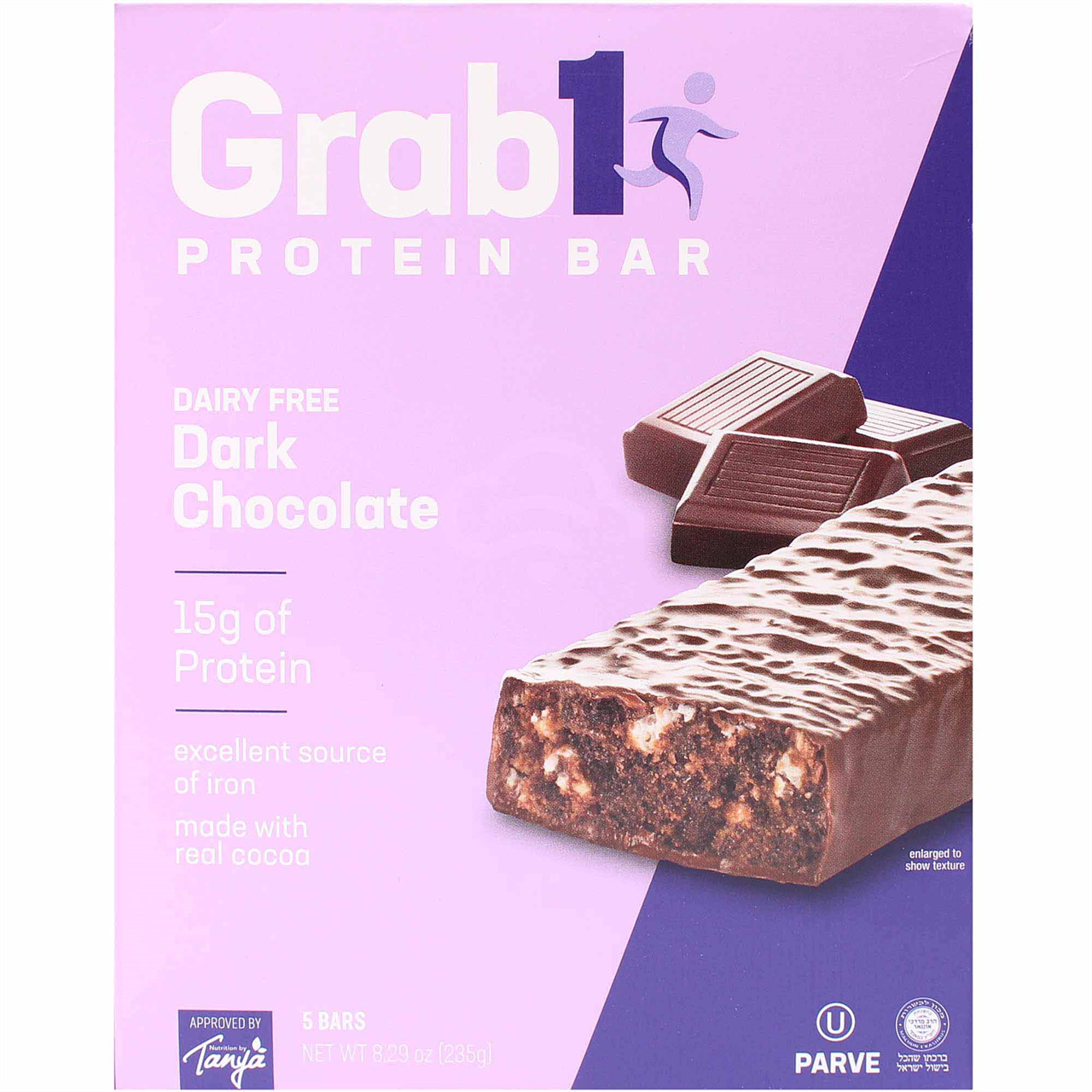 Grab 1 Dark Chocolate Nutrition Bar, 5 Pk | Kosher West - Grocery