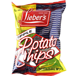 Lieber's Potato Chips Ripple Sm, 0.75 Oz