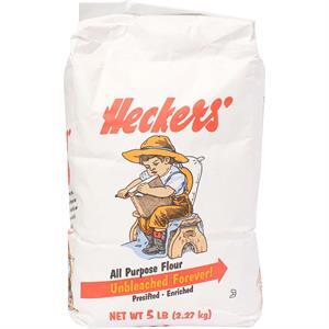 Heckers Unbleached All Purpose Flour, 5 Lbs