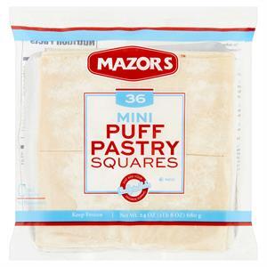 Mazor's Mini Puff Pastry Square, 36 PC