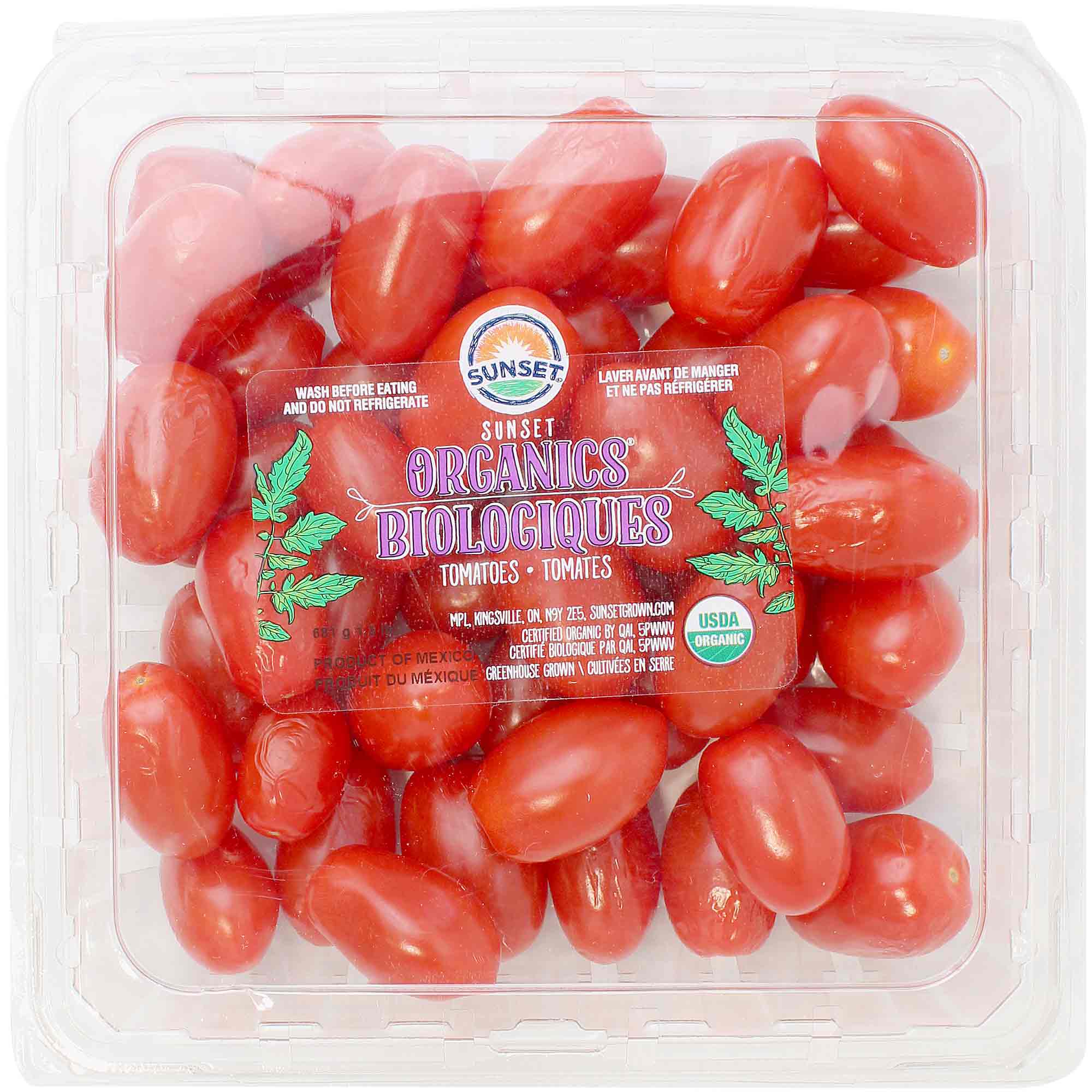 Sunset Biologiques Tomato, 1.5 Oz | Kosher West - Grocery Delivery